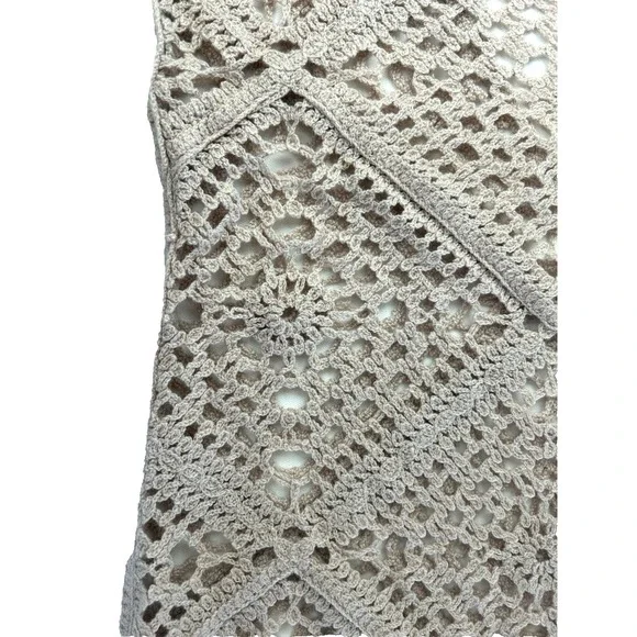 Nasty Girl Crochet Dress/Coverup Fairycore Boho Whimsigoth Tomatoe Girl Size L - Picture 7 of 12